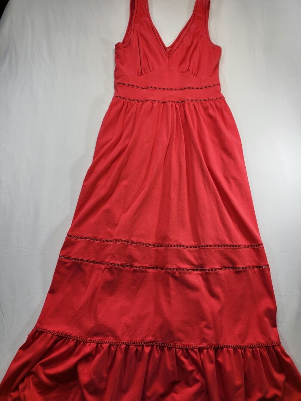 Lands’ End Red Sleeveless Dress – XS (2–4)